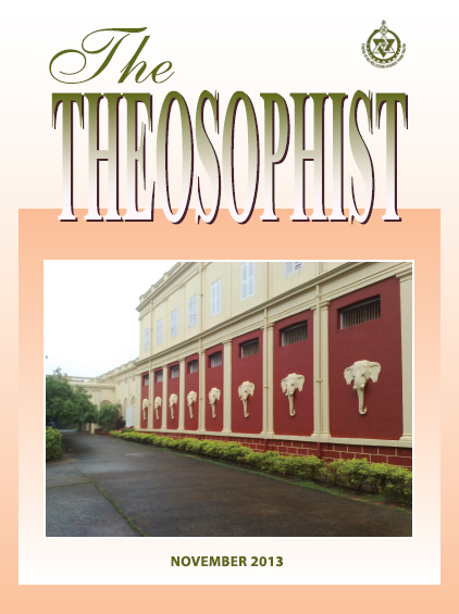 Theosophist Cover Volume 135 No 02 Nov 2013