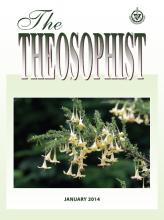 Theosophist Cover Volume 135 No 04 Jan 2013