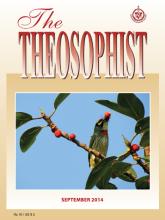 Theosophist Cover Volume 135 No 12 Sep 2013