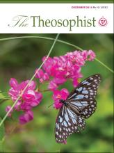 Theosophist Cover Volume 136 No 03 Dec 2014